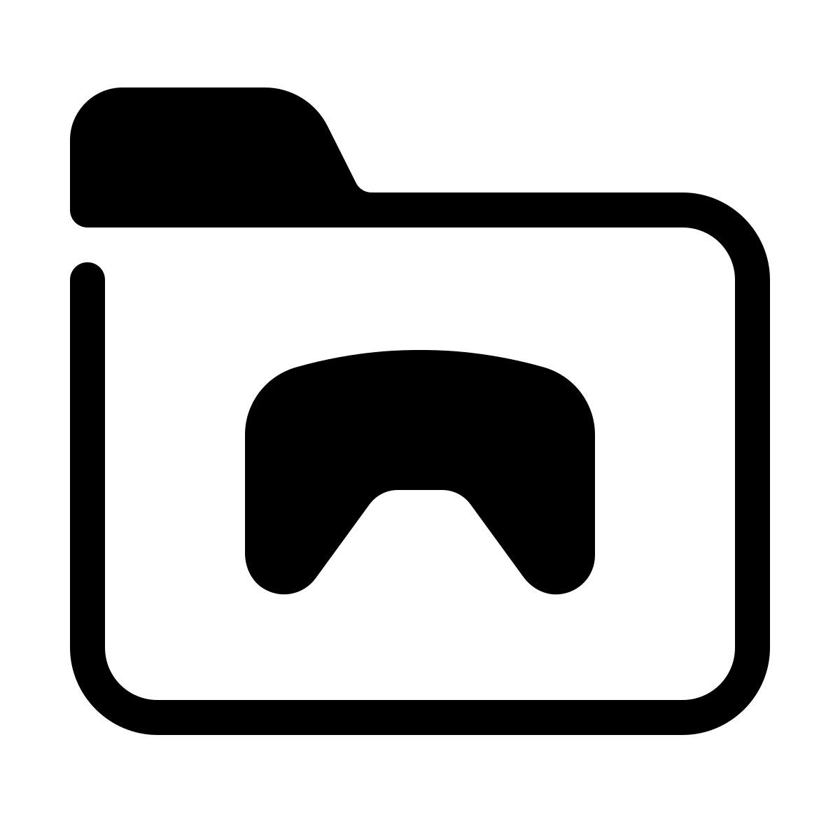 parakeet partial filled style games folder icon