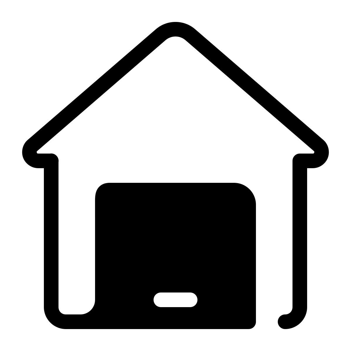 parakeet partial filled style garaje cerrado icon