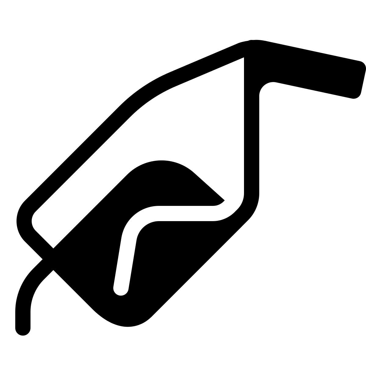 parakeet partial filled style gas pump icon