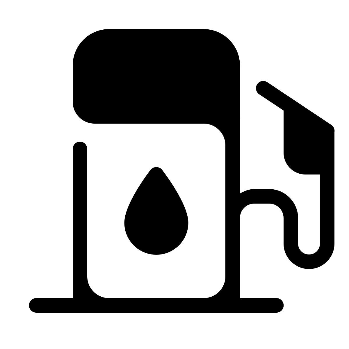 parakeet partial filled style ガソリンスタンド icon