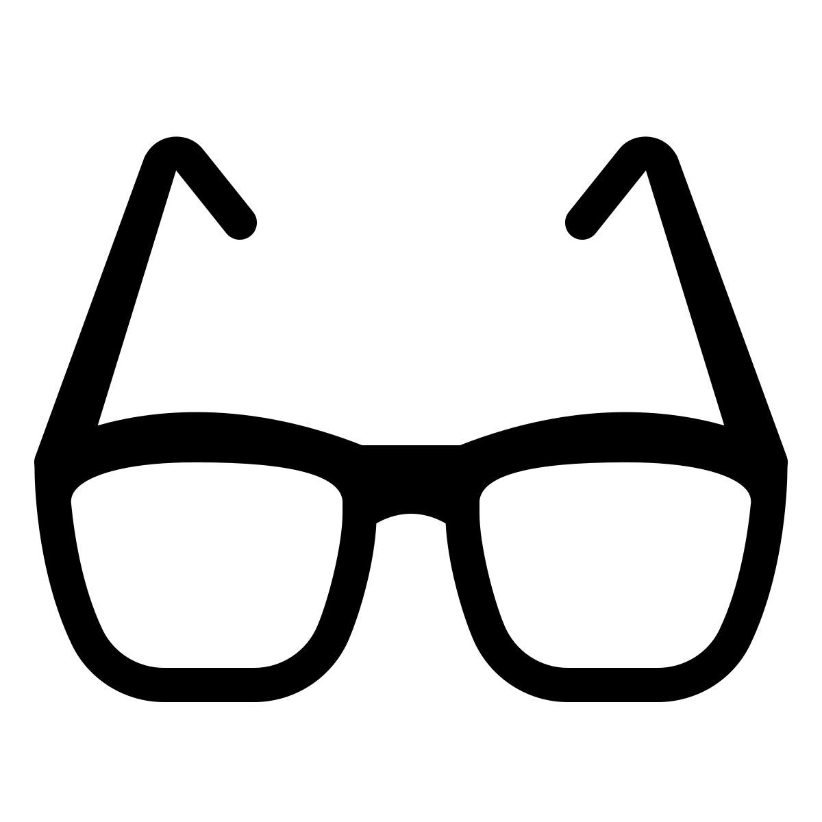 parakeet partial filled style glasses icon
