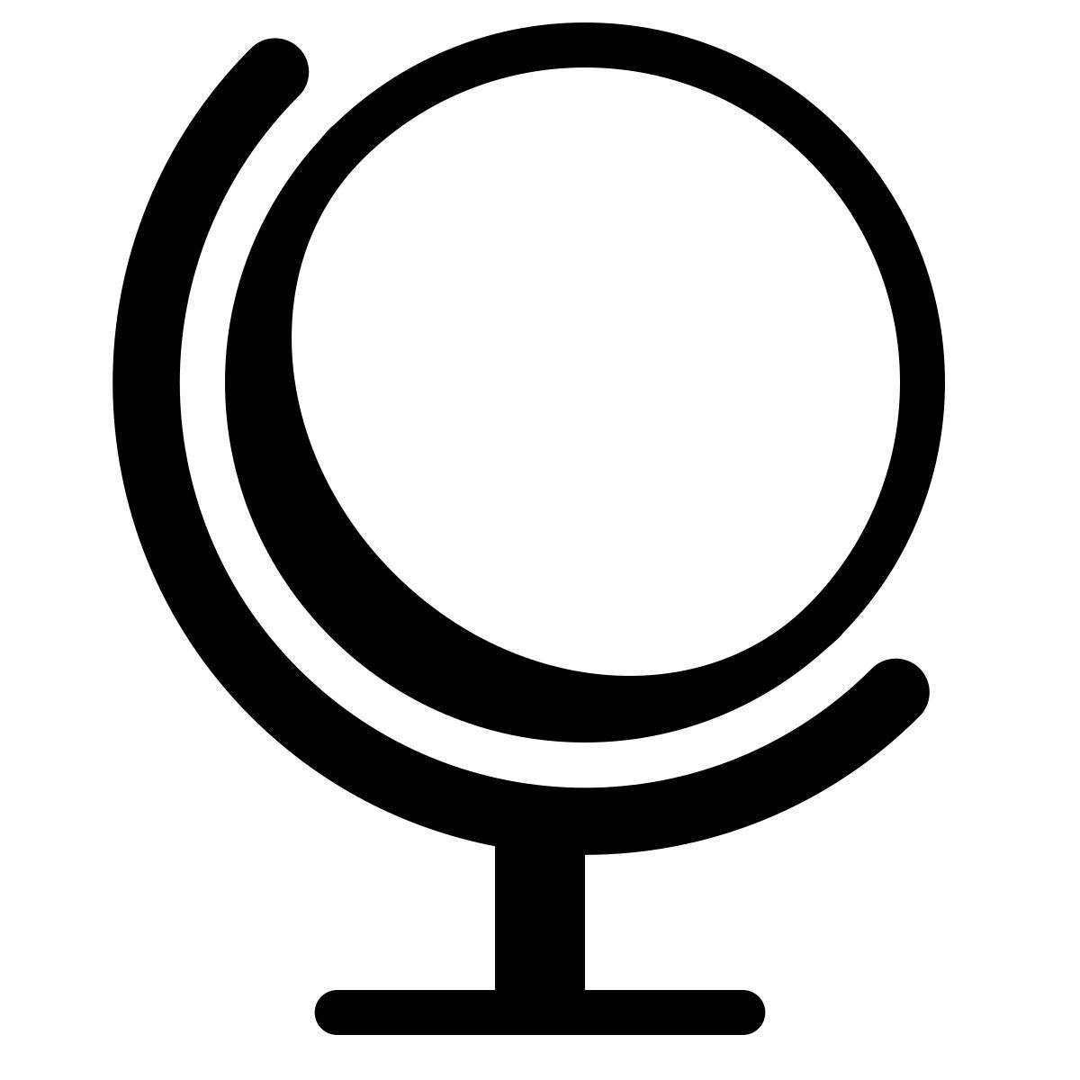 parakeet partial filled style globus icon