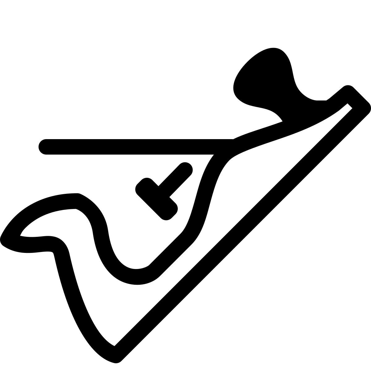 parakeet partial filled style hand plane icon