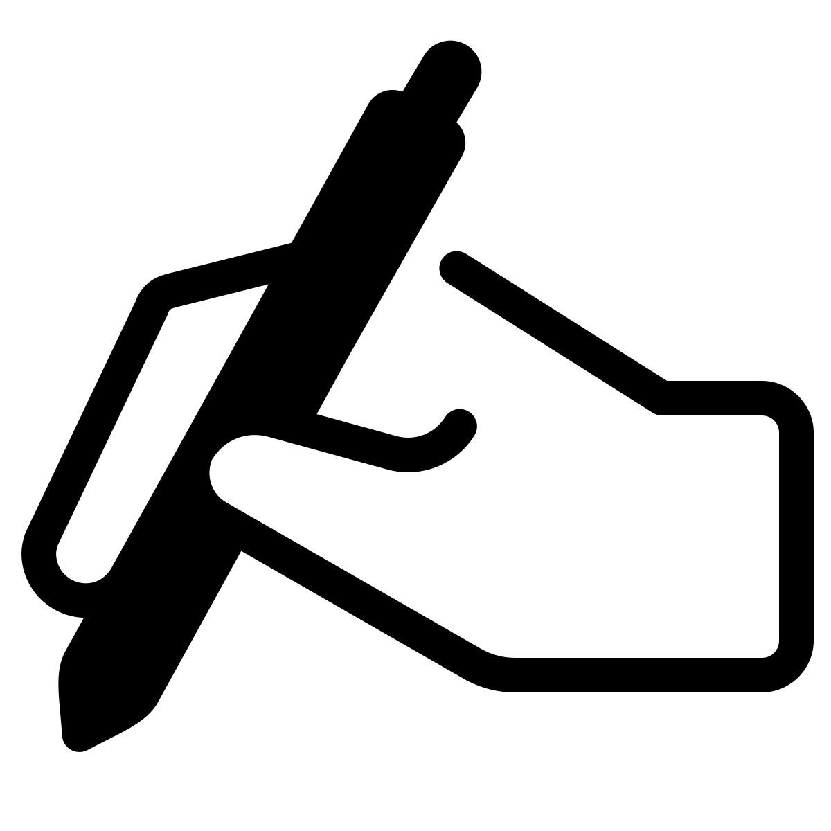 parakeet partial filled style stylo icon