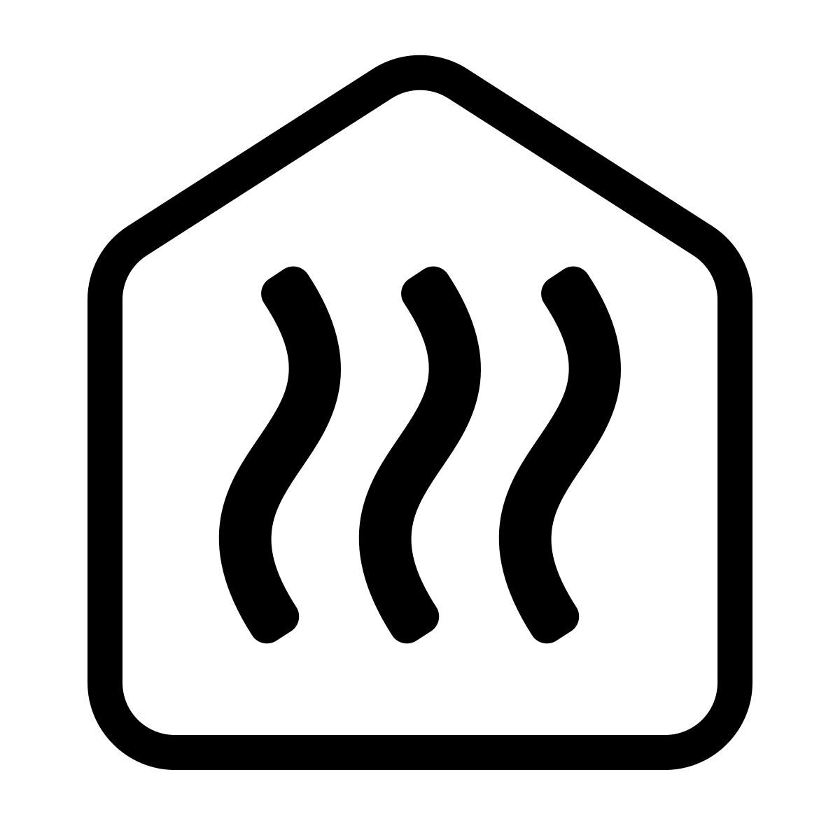 parakeet partial filled style heating room icon