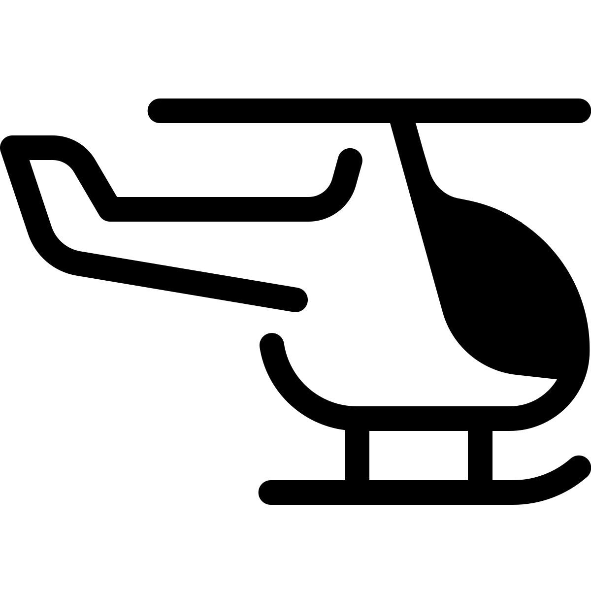 parakeet partial filled style 直升机 icon