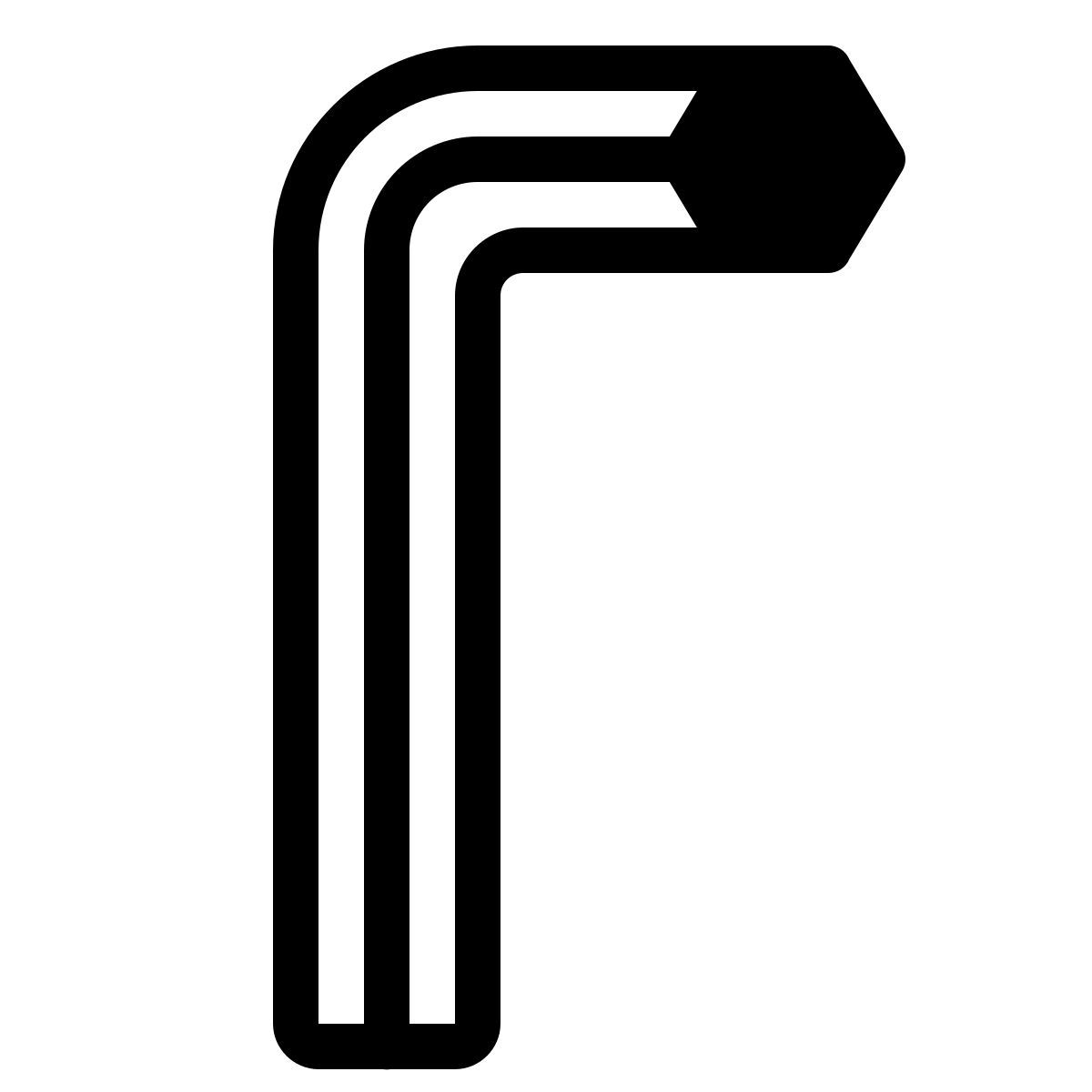 parakeet partial filled style hex wrench icon
