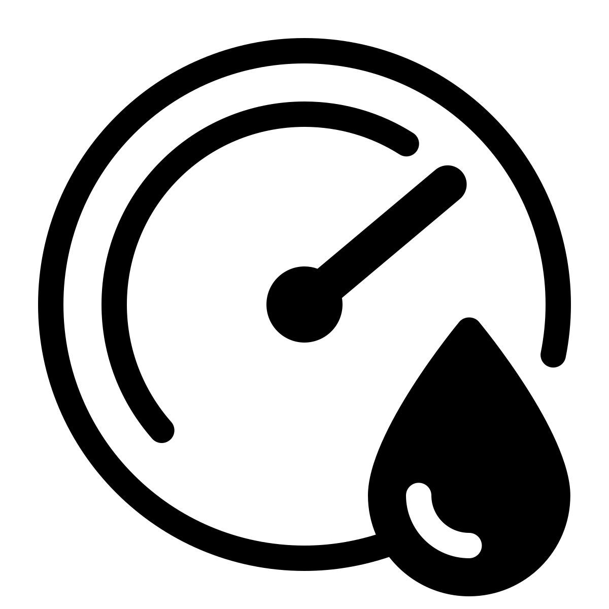 parakeet partial filled style humidity icon