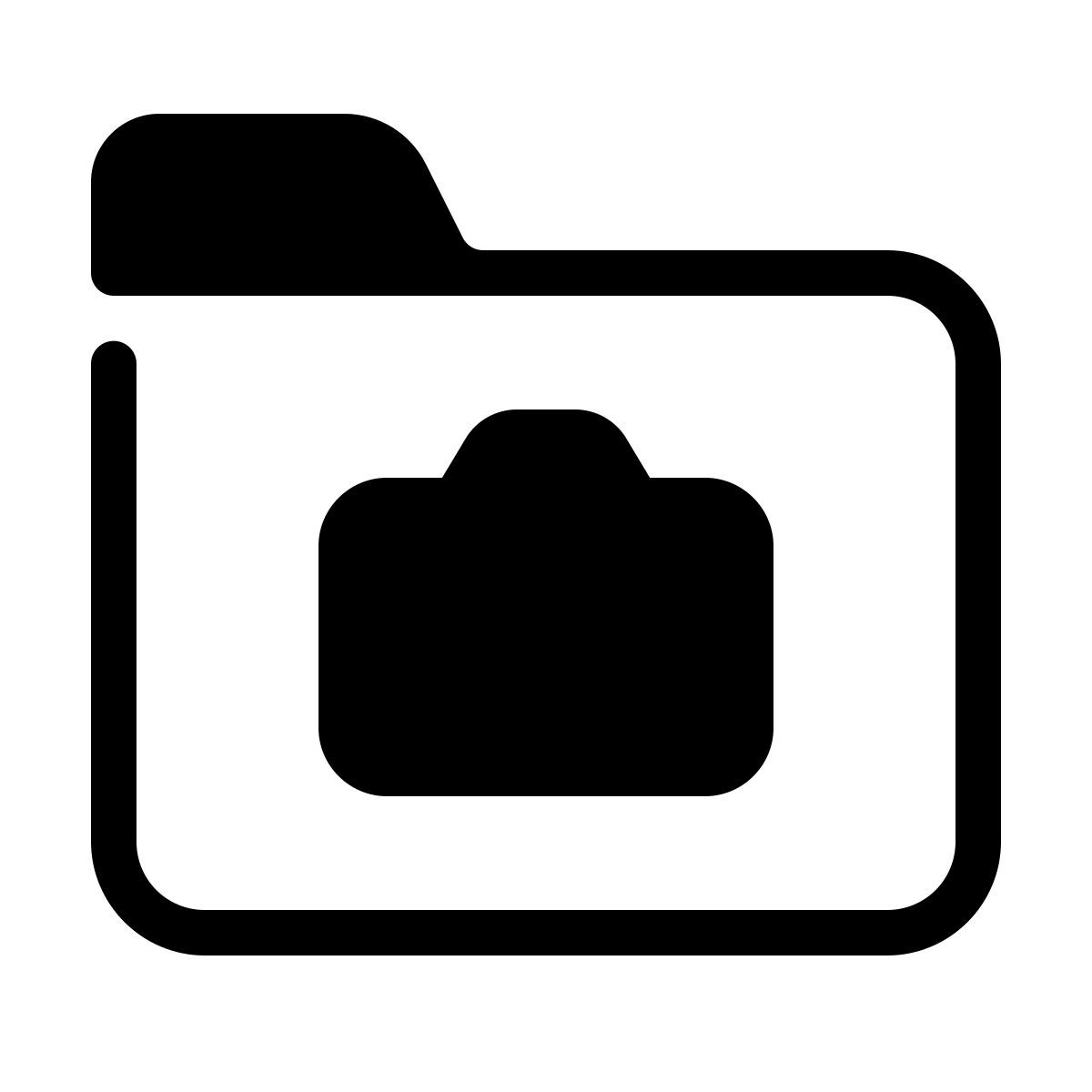 parakeet partial filled style cartella immagini icon