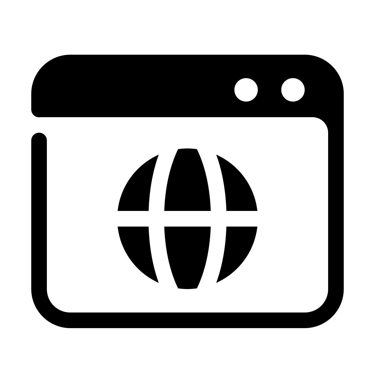 parakeet partial filled style browser internet icon