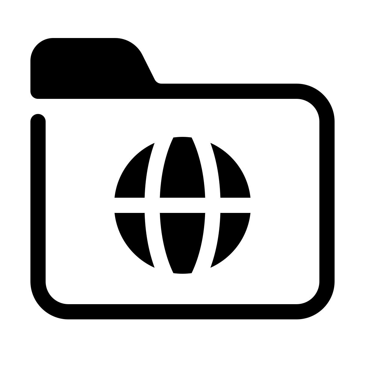 parakeet partial filled style internet folder icon