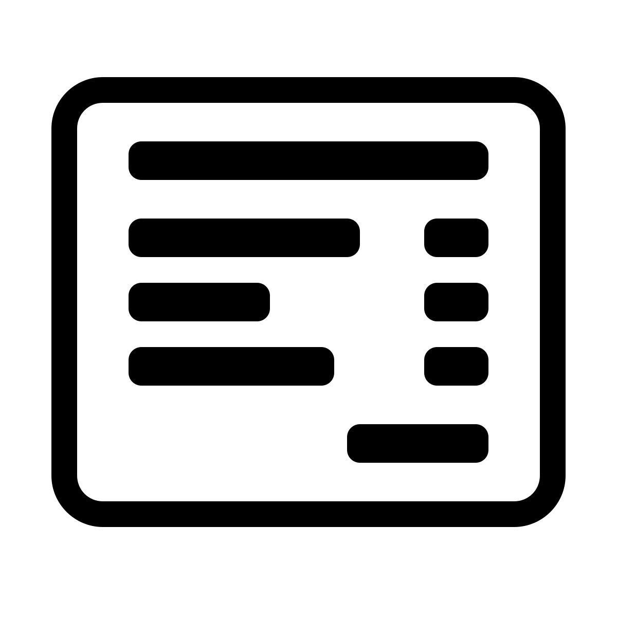 parakeet partial filled style invoice icon