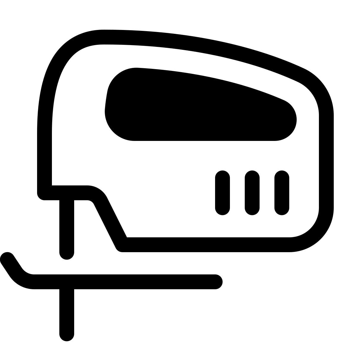 parakeet partial filled style jig saw icon