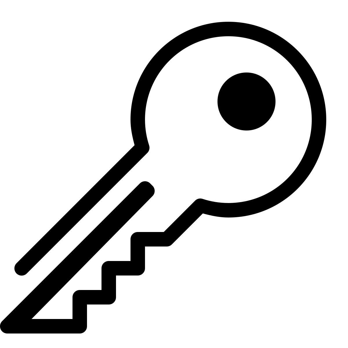 parakeet partial filled style key security icon