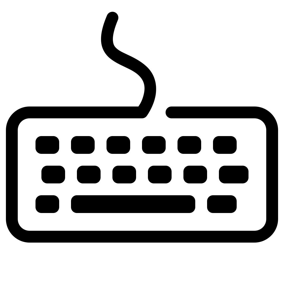 parakeet partial filled style keyboard icon