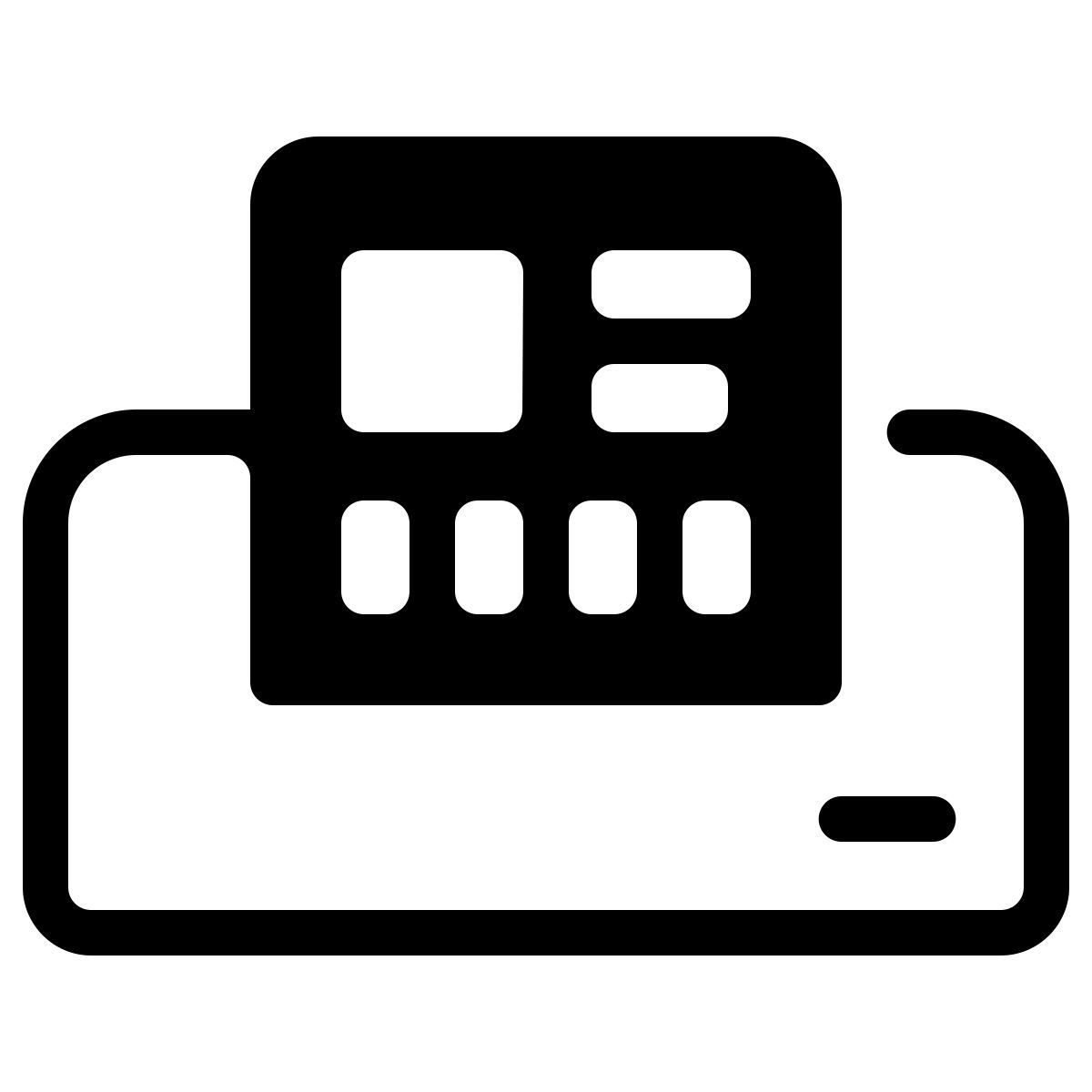 parakeet partial filled style ラベルプリンタ icon