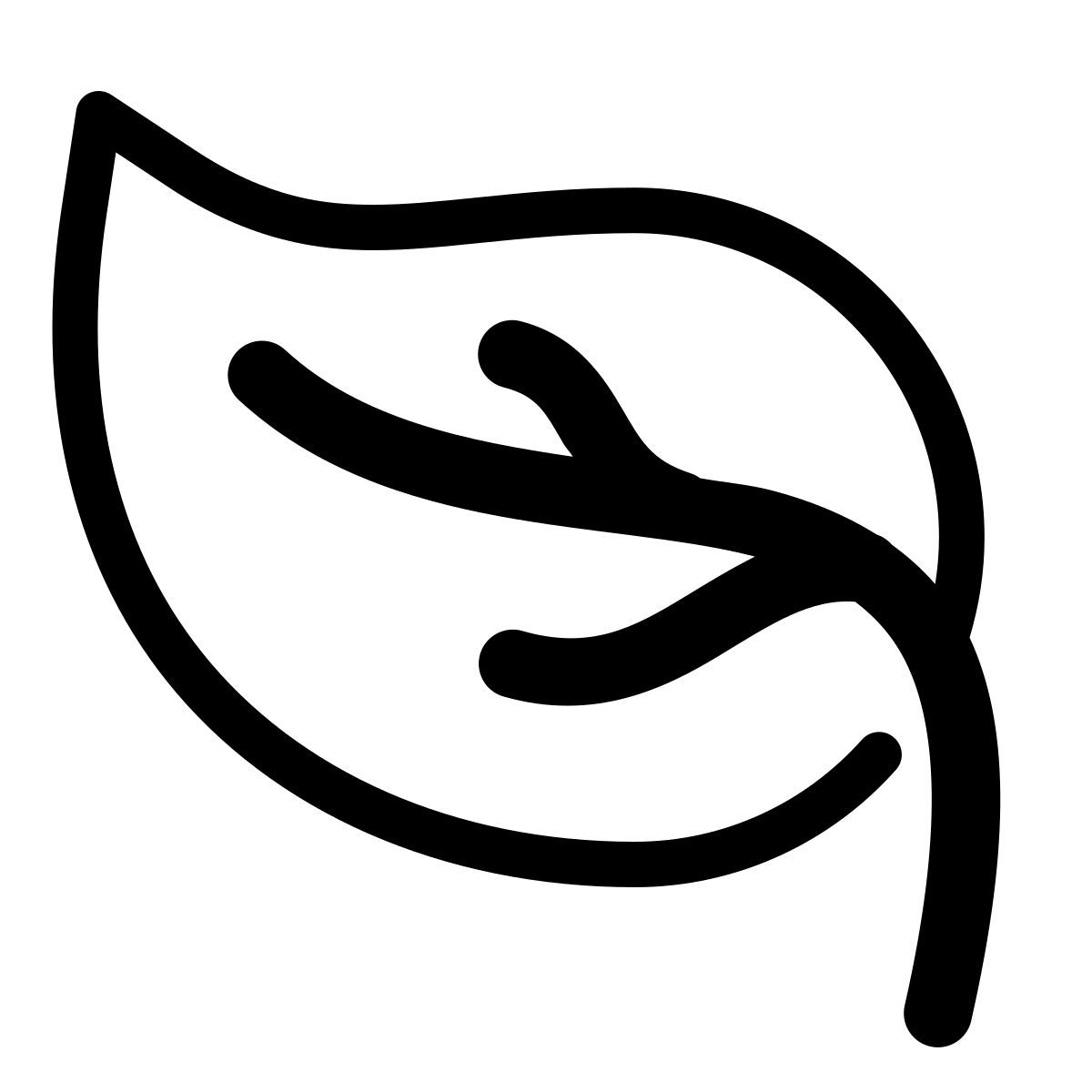 parakeet partial filled style leaf icon