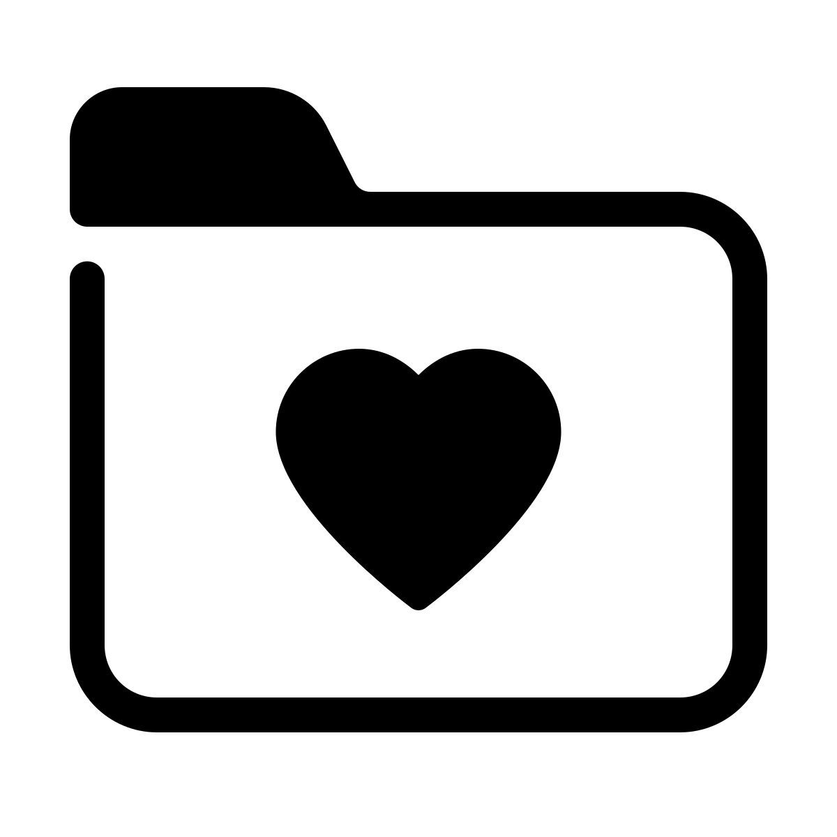 parakeet partial filled style お気に入りフォルダ icon