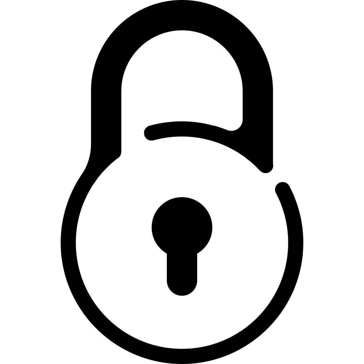 parakeet partial filled style lock icon