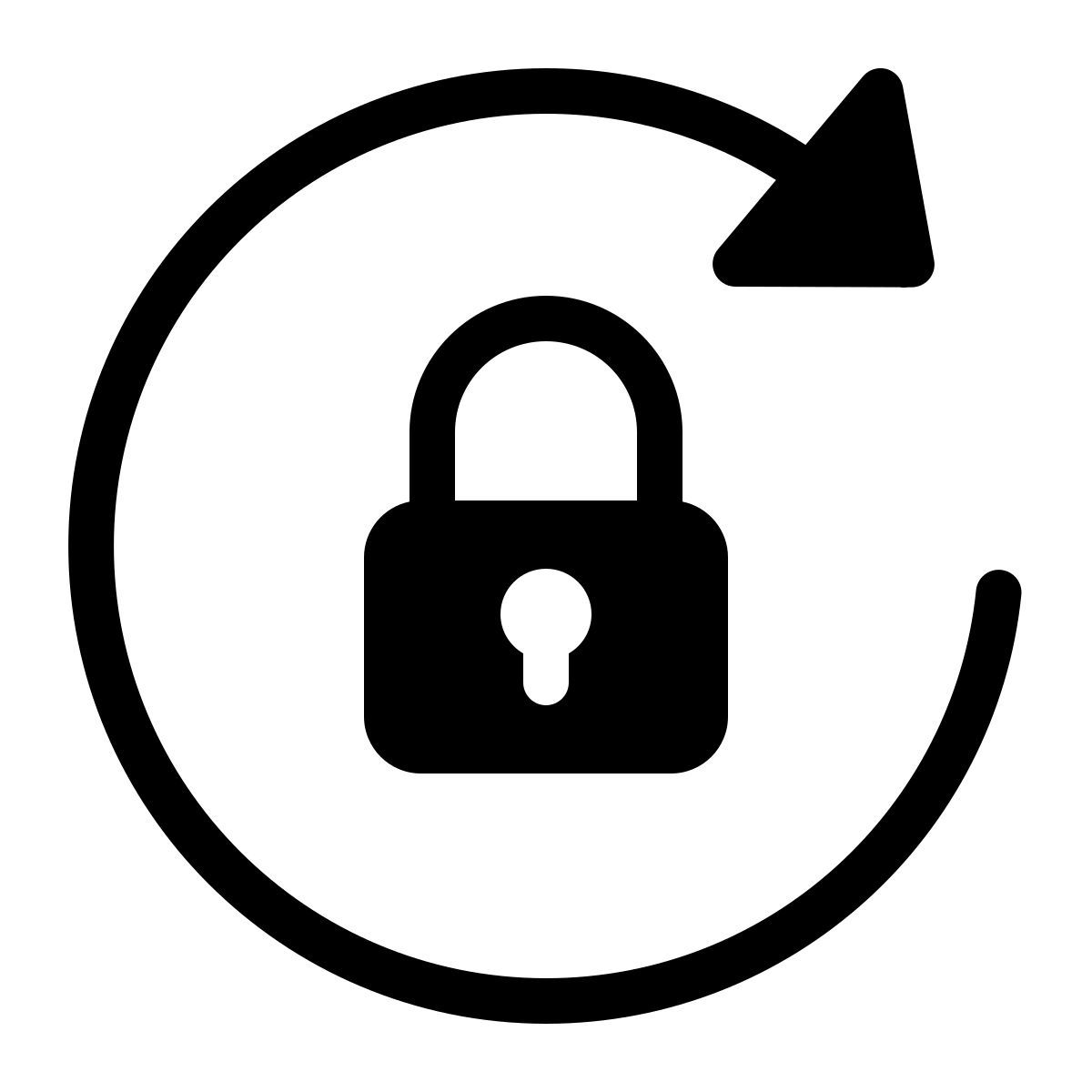 parakeet partial filled style schloss orientierung icon