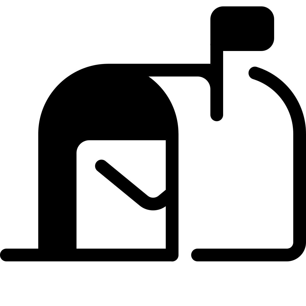 parakeet partial filled style 手紙の入っているポスト icon