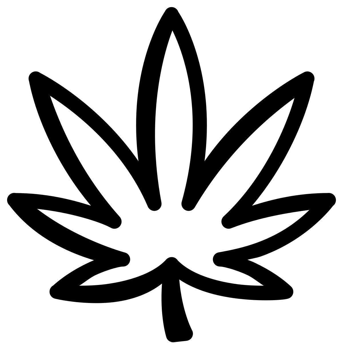 parakeet partial filled style cannabis icon