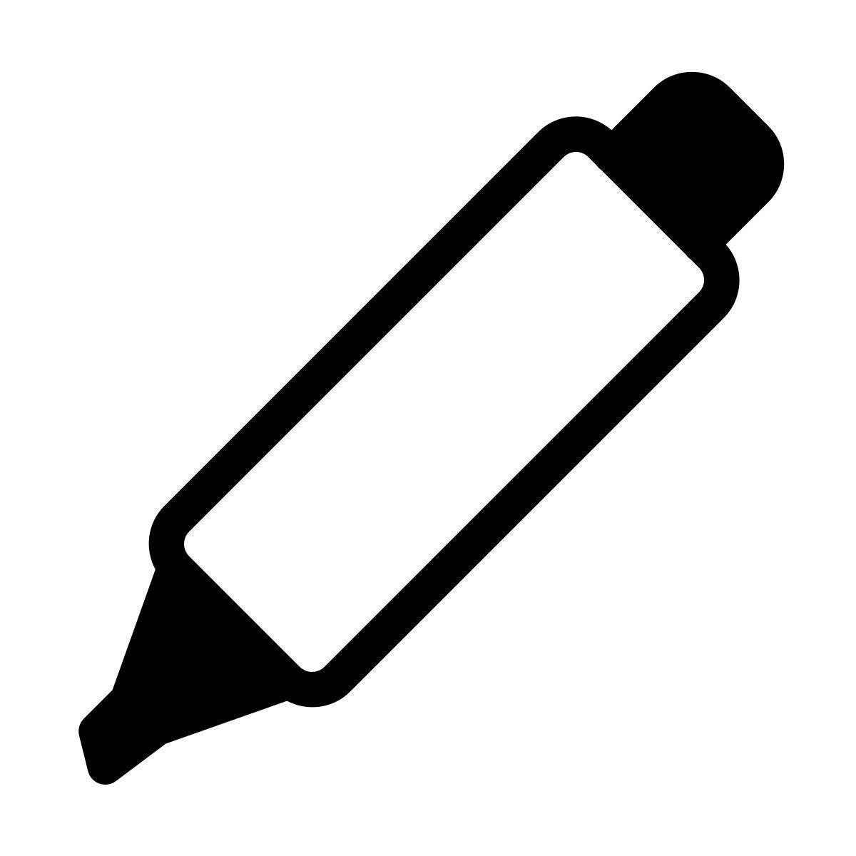 parakeet partial filled style marker pen icon
