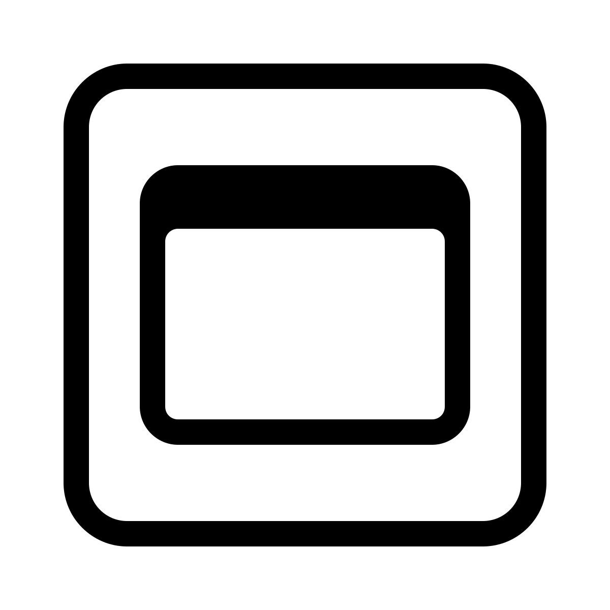 parakeet partial filled style maximize window icon