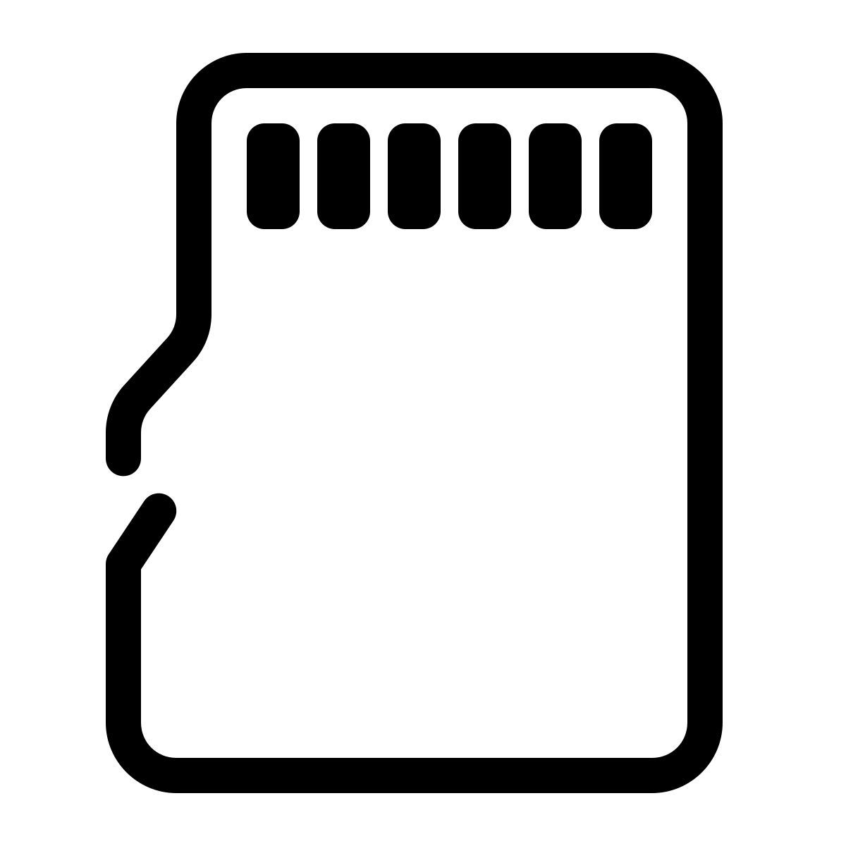 parakeet partial filled style micro sd icon