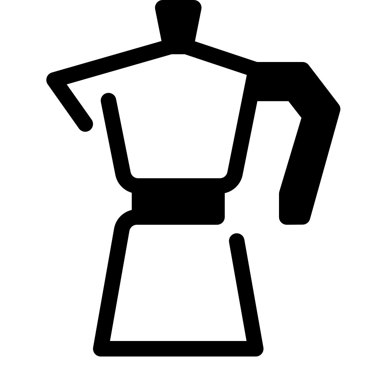 parakeet partial filled style moka pot icon