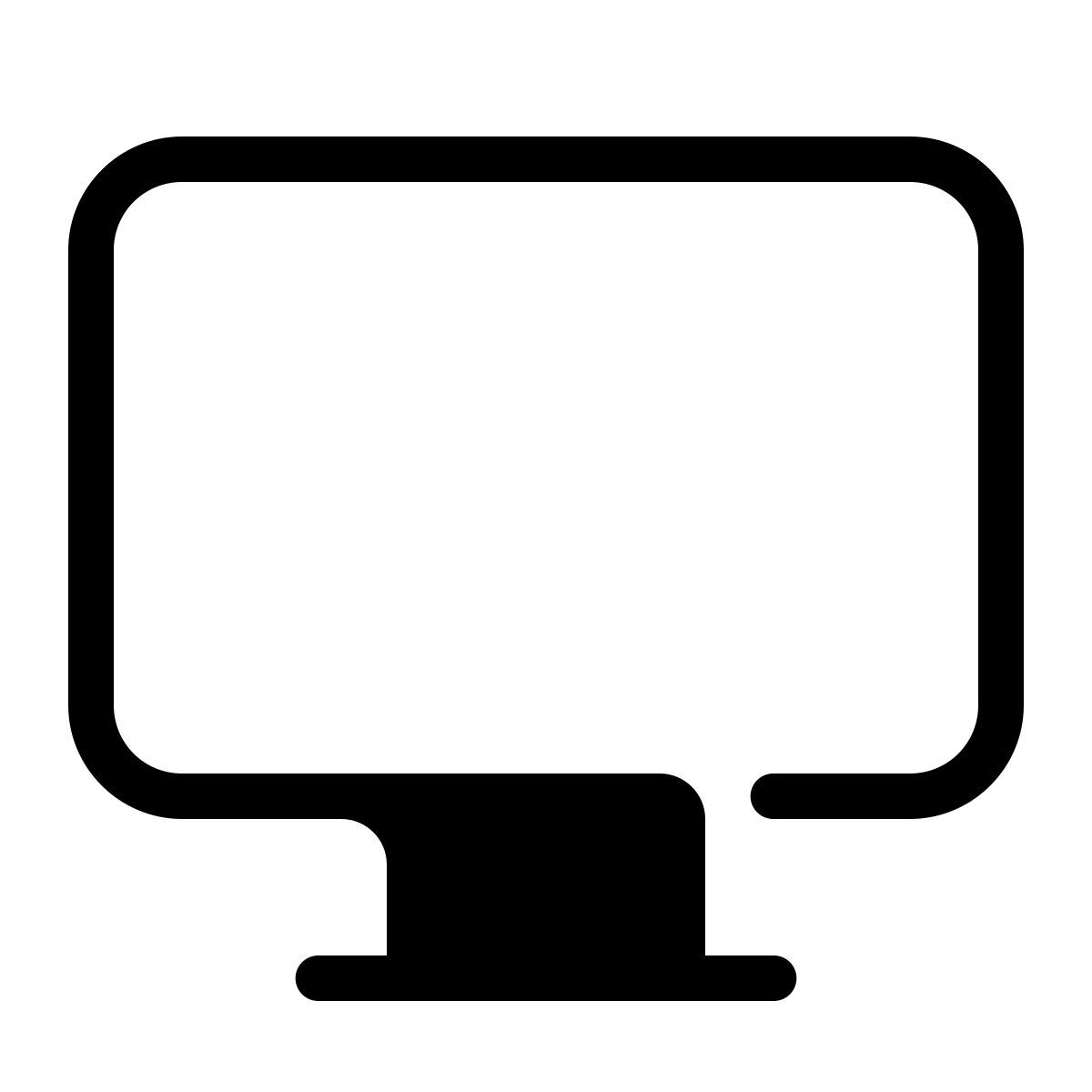 parakeet partial filled style monitor icon