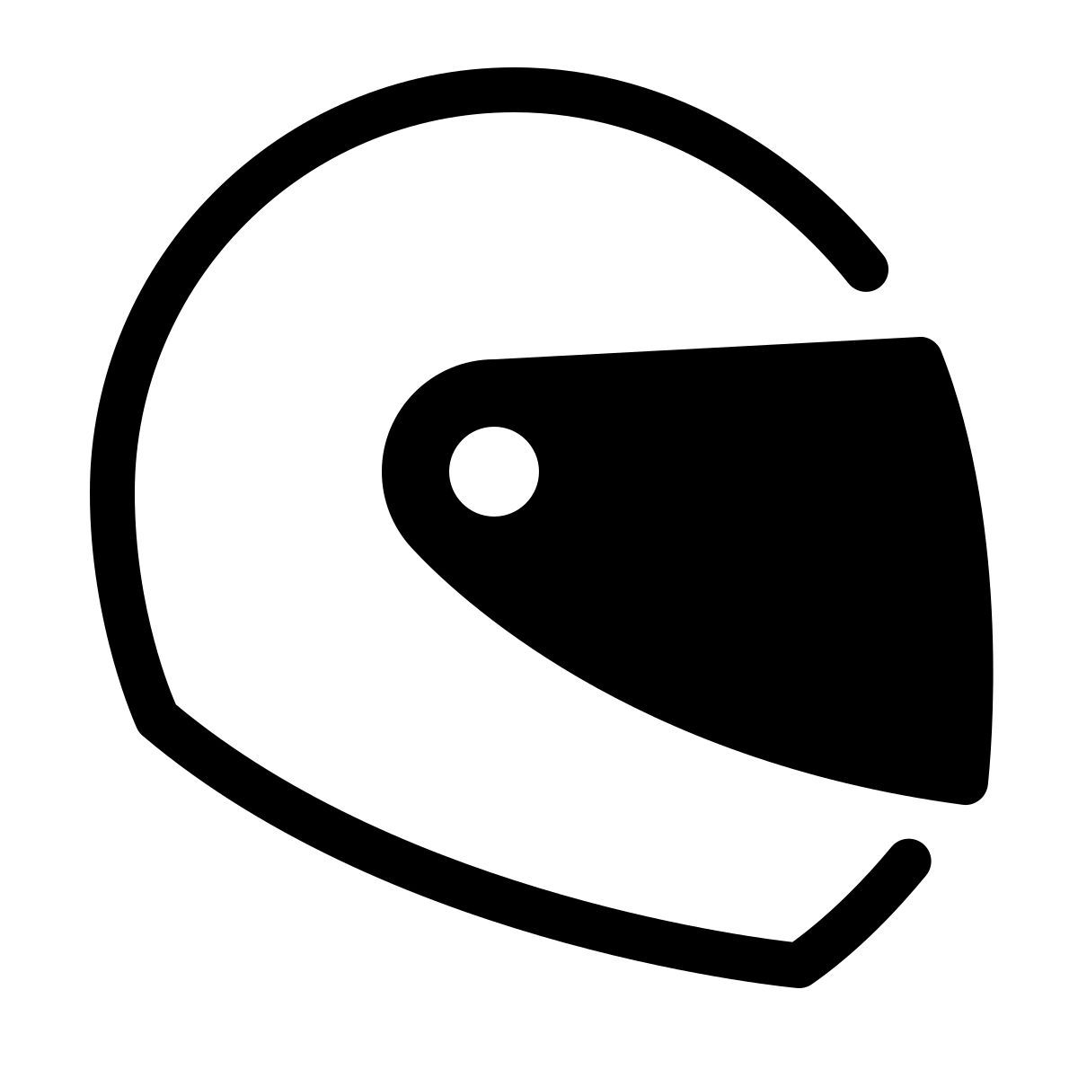 parakeet partial filled style バイクヘルメット icon