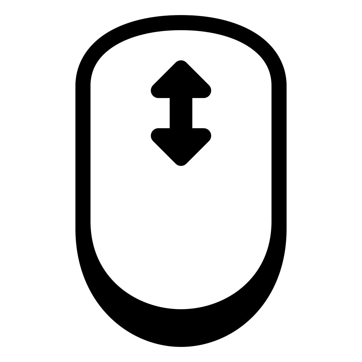 parakeet partial filled style scorrimento mouse icon