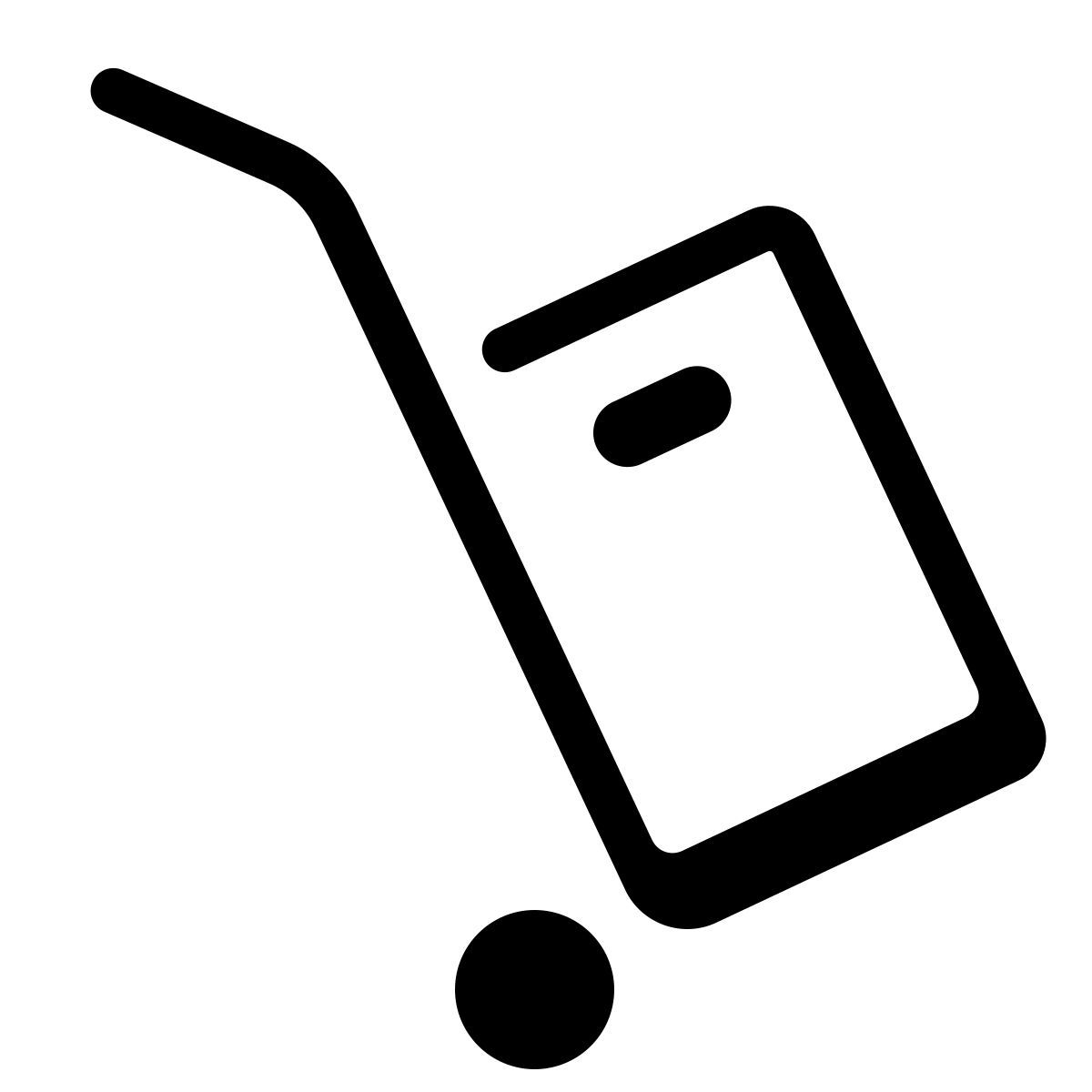 parakeet partial filled style trolley icon