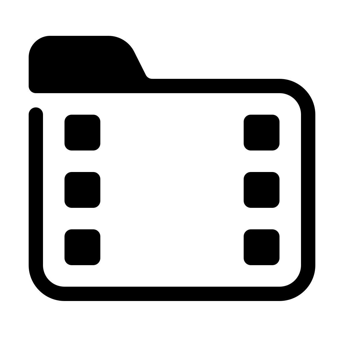 parakeet partial filled style cartella film icon