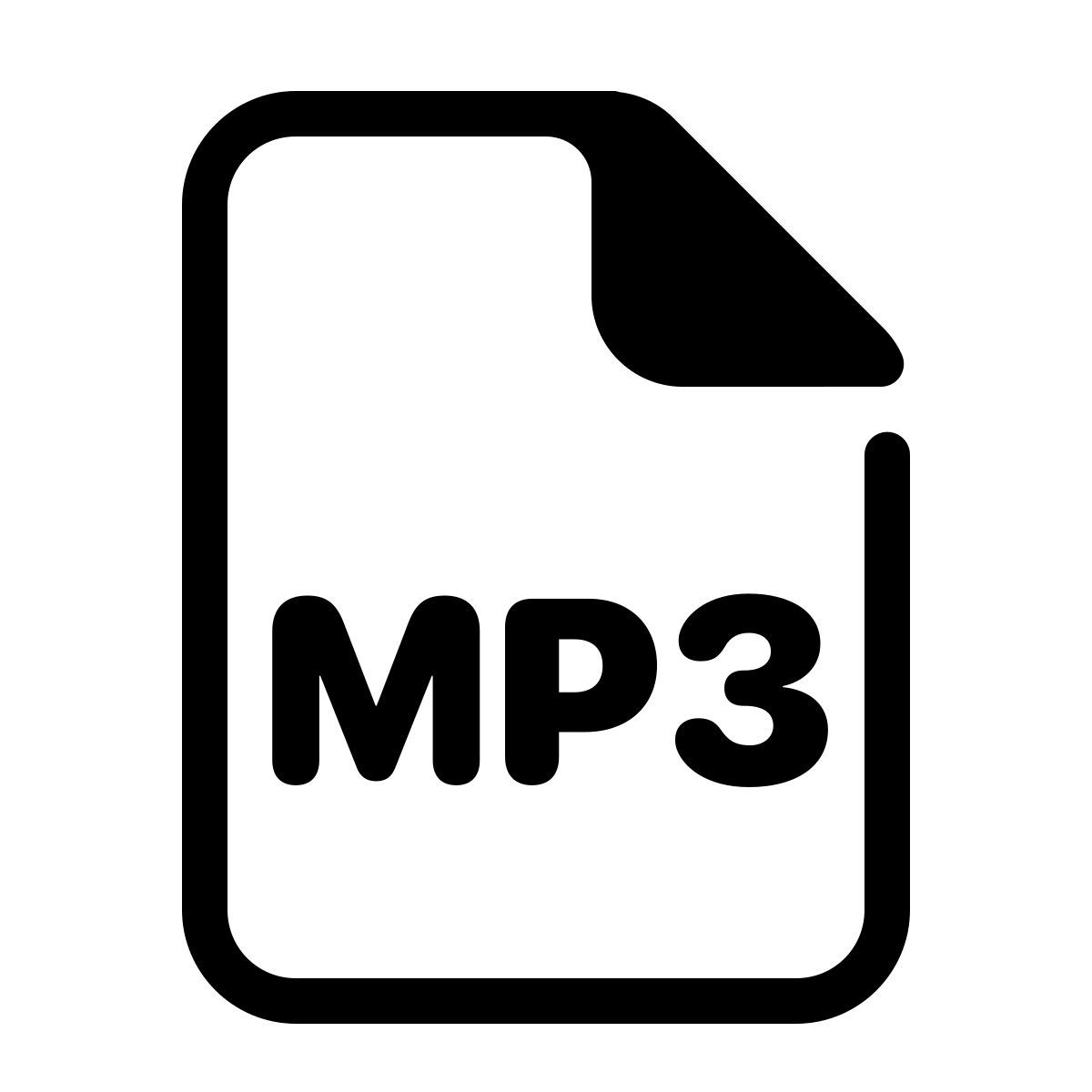 parakeet partial filled style mp3 icon