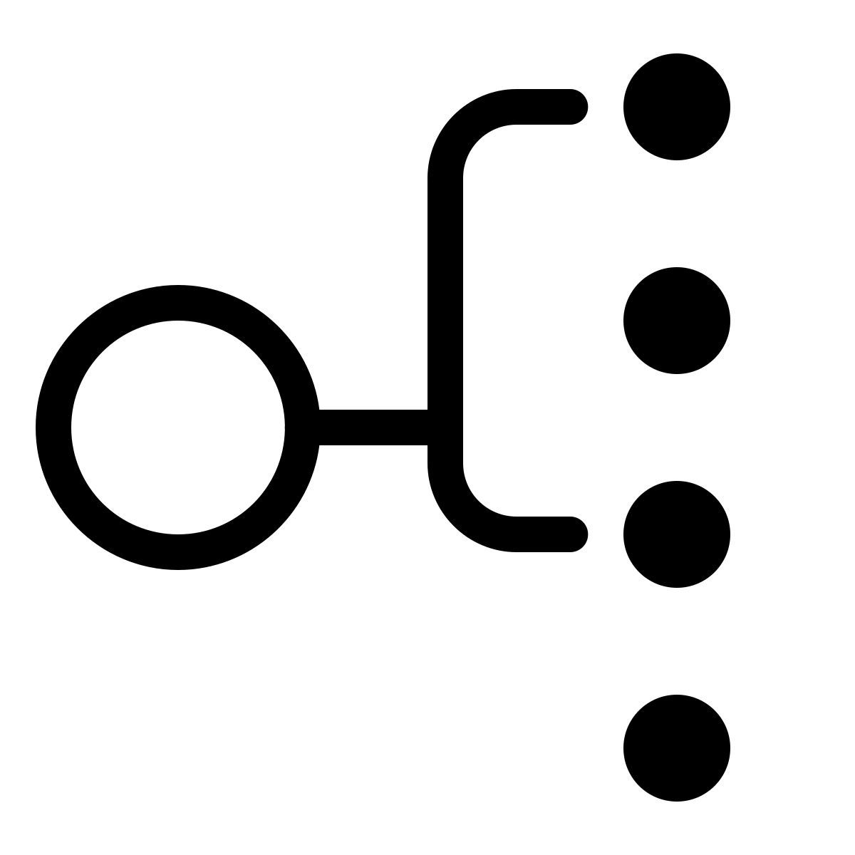 parakeet partial filled style multicast icon