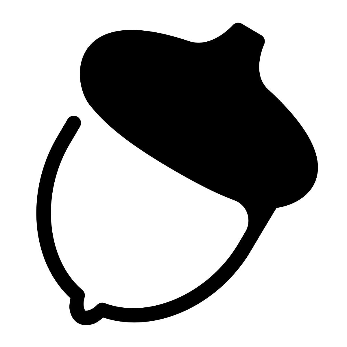 parakeet partial filled style ghianda icon