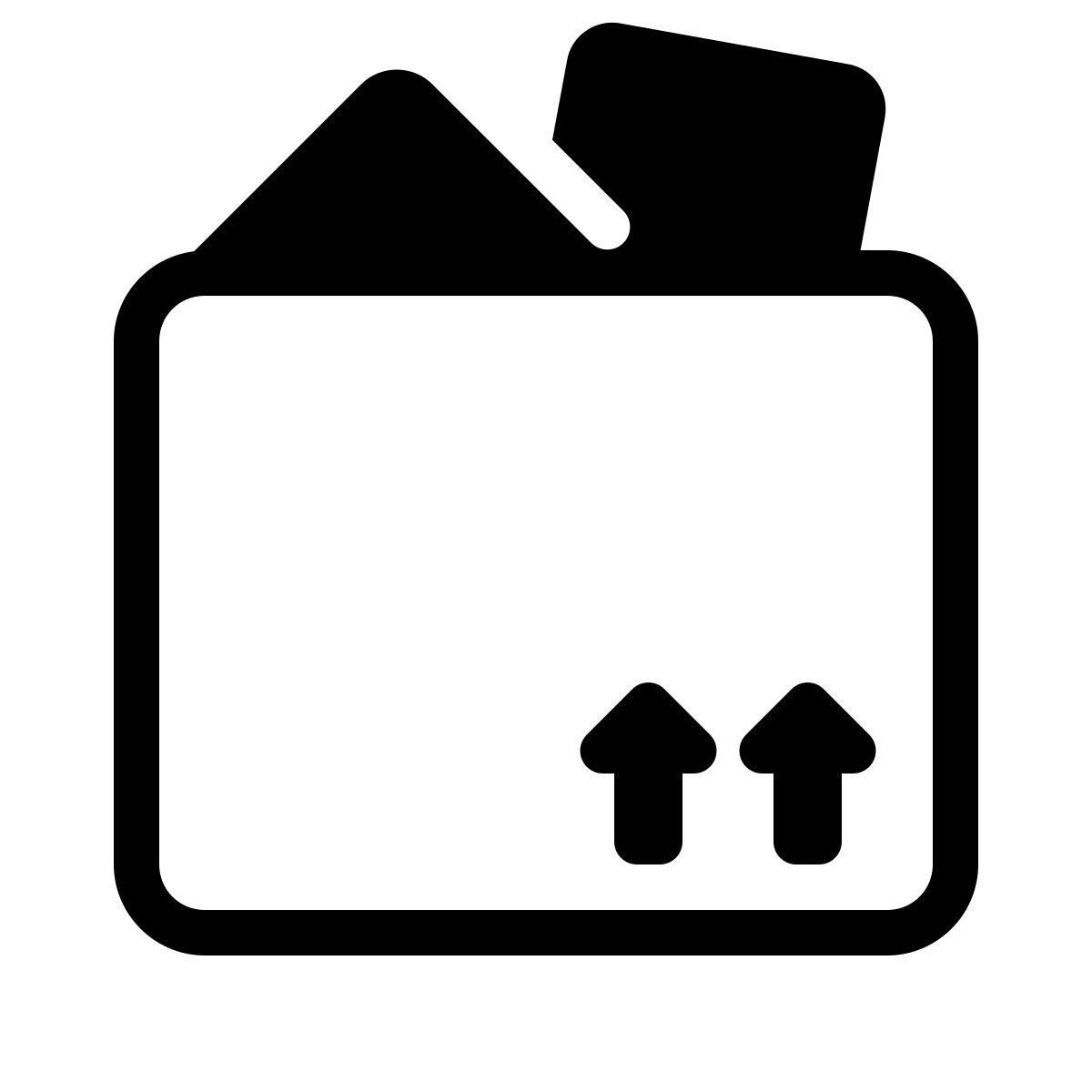 parakeet partial filled style kiste gefüllt icon