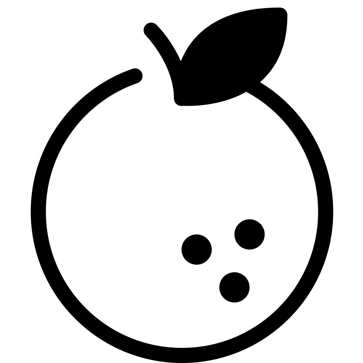 parakeet partial filled style orange icon