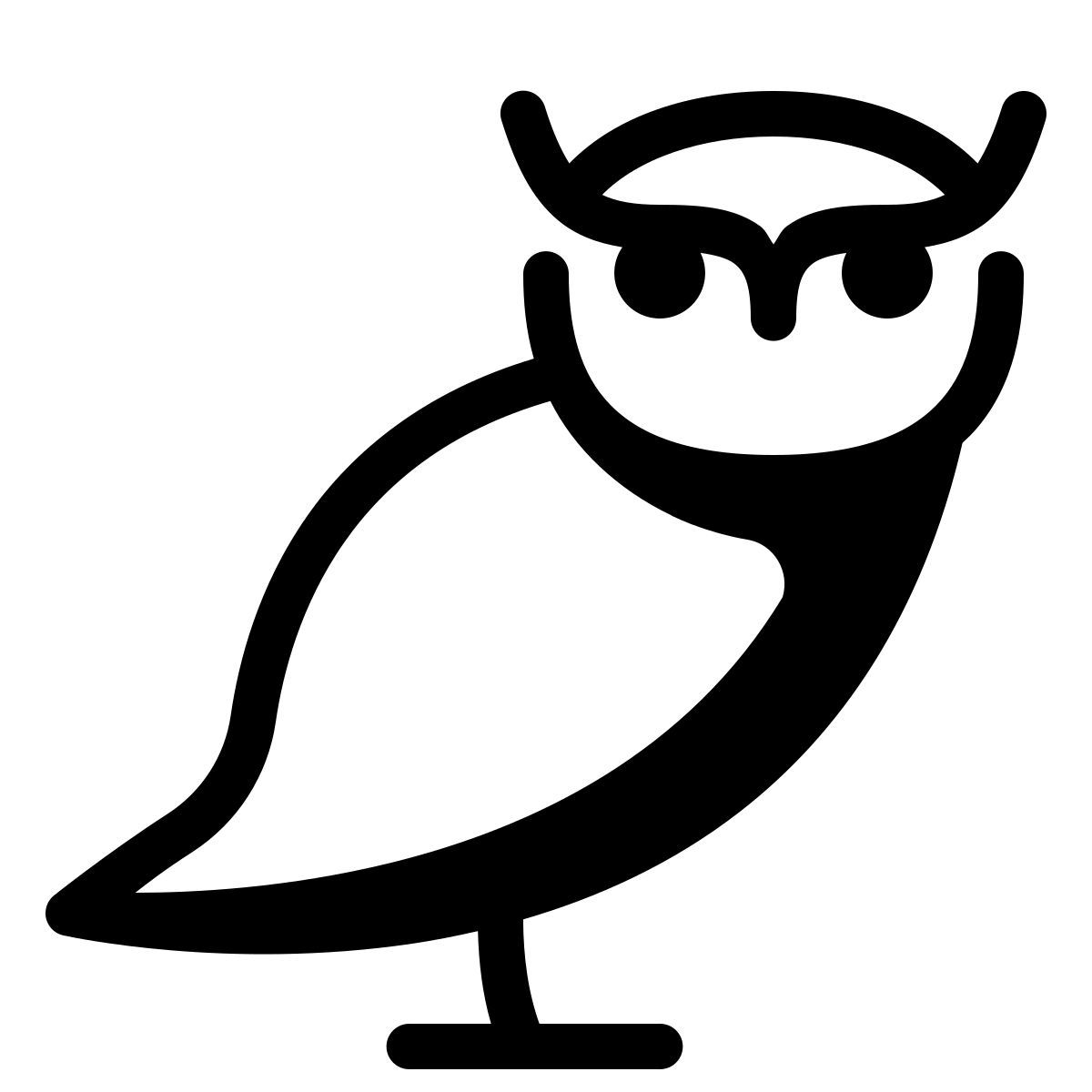 parakeet partial filled style hibou icon