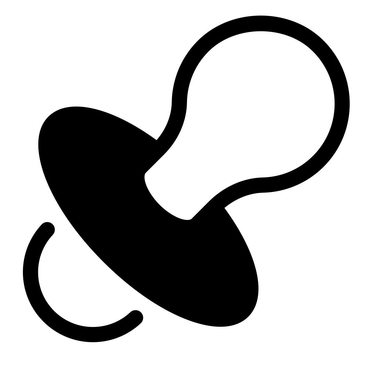 parakeet partial filled style おしゃぶり icon