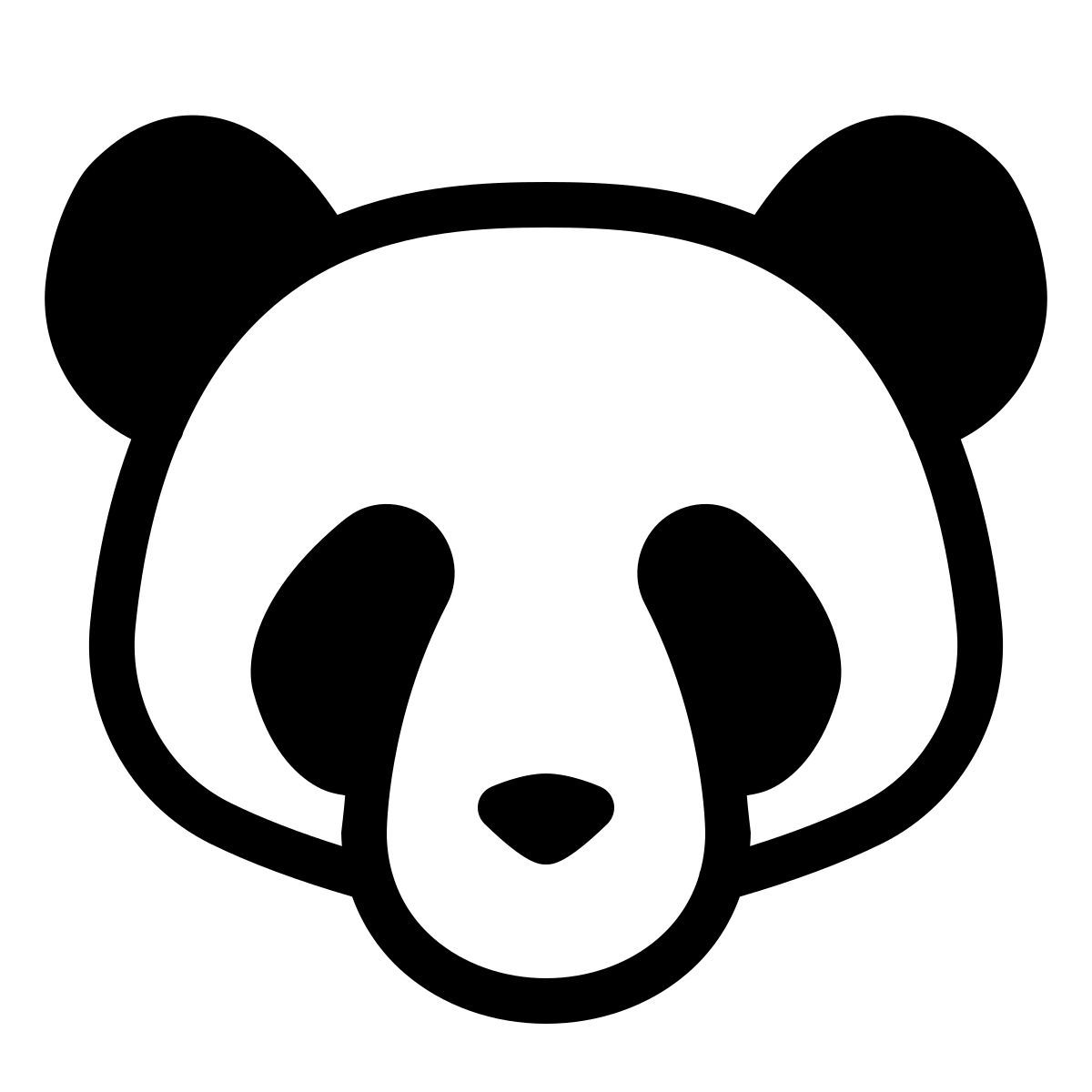 parakeet partial filled style panda icon