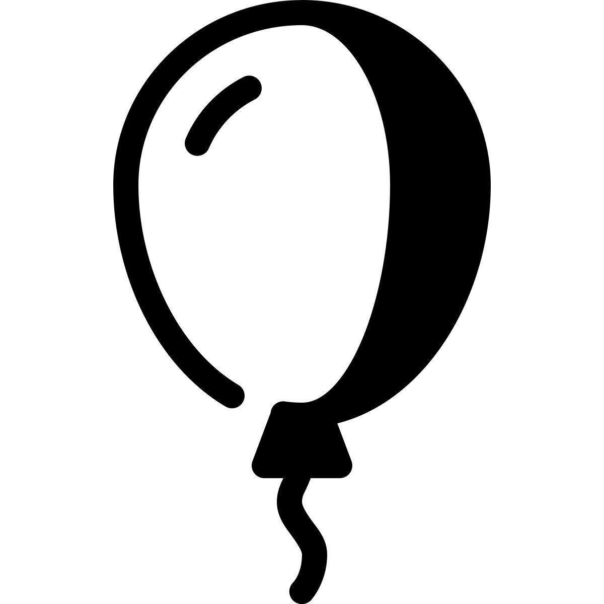 parakeet partial filled style partyballon icon