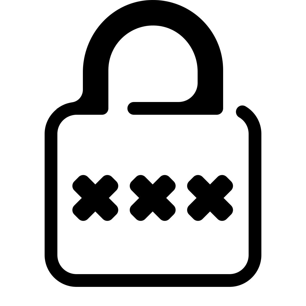 parakeet partial filled style パスワード icon