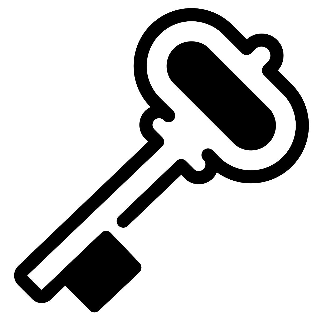 parakeet partial filled style password key icon