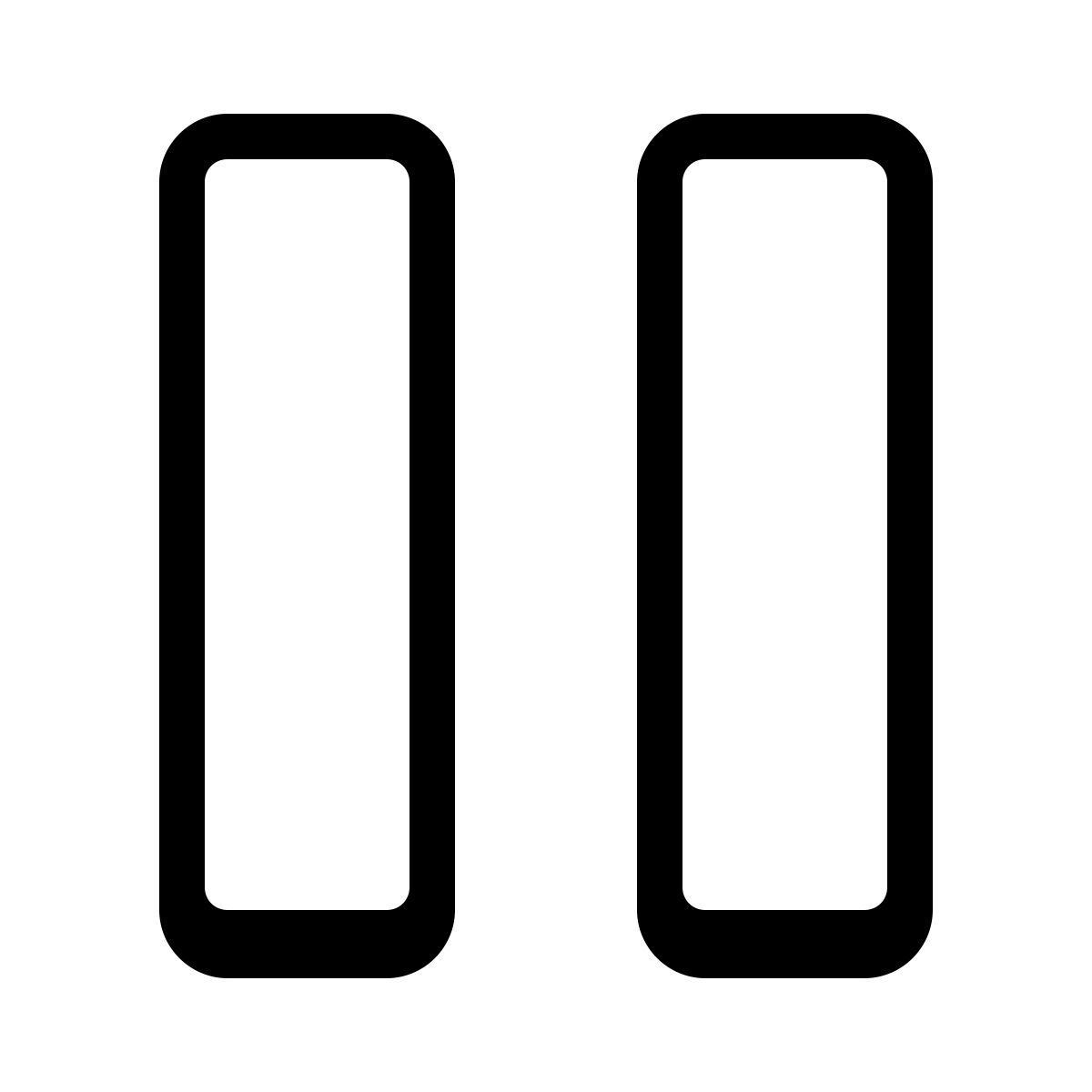 parakeet partial filled style pause icon