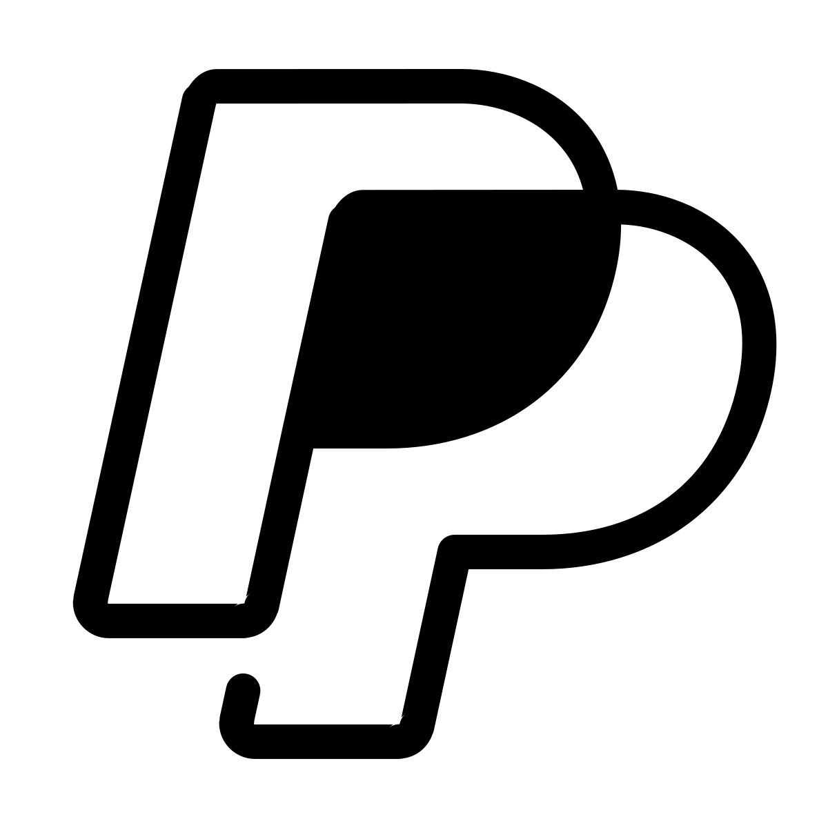 parakeet partial filled style paypal icon