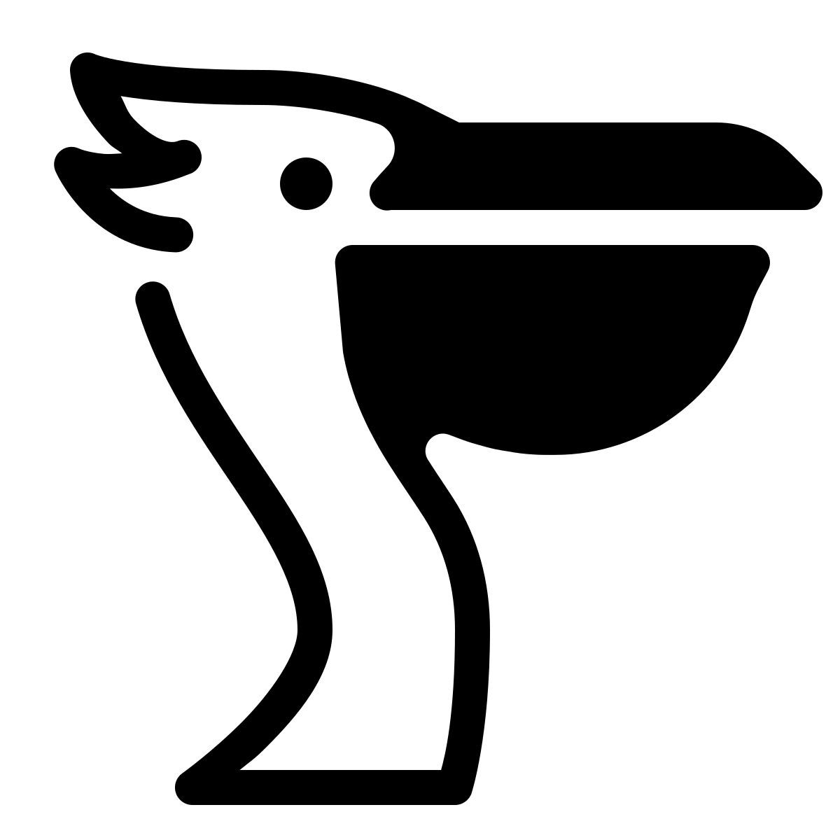 parakeet partial filled style pélican icon