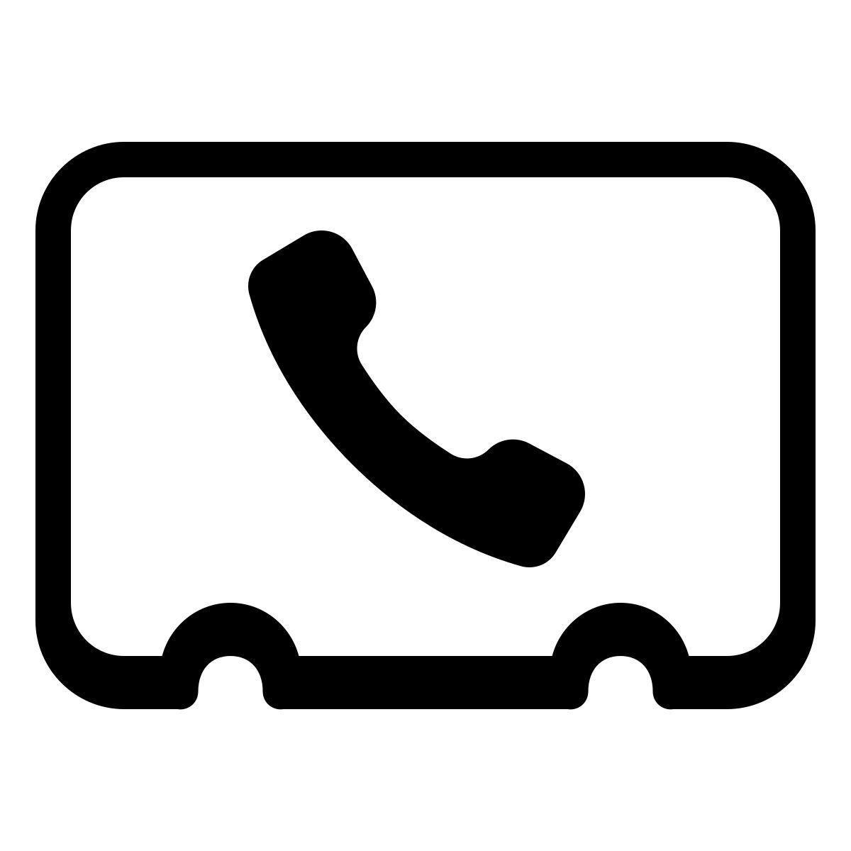 parakeet partial filled style phone contact icon